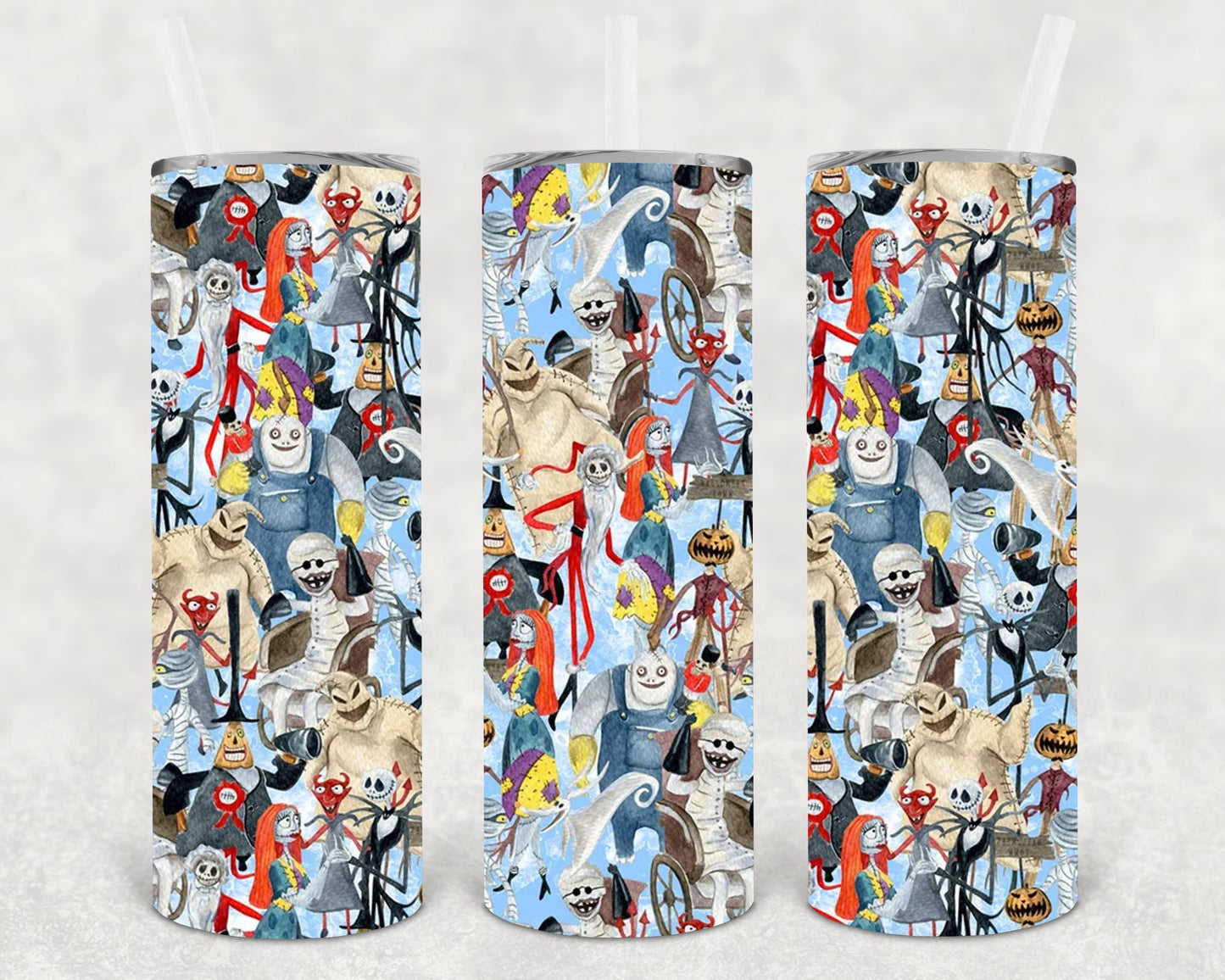 Nightmare Before Christmas 20 Oz Skinny Tumbler