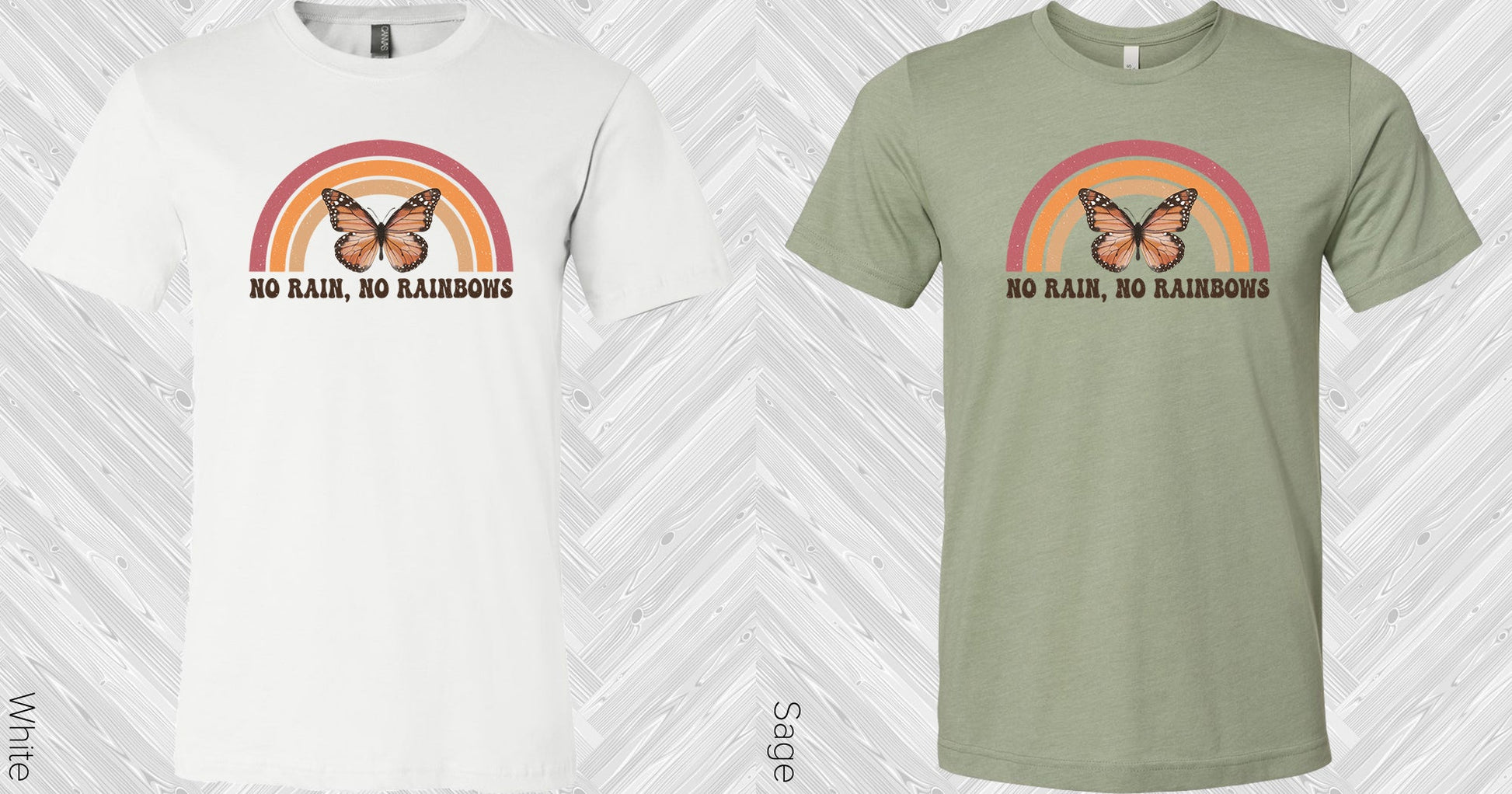 No Rain Rainbows Graphic Tee Graphic Tee