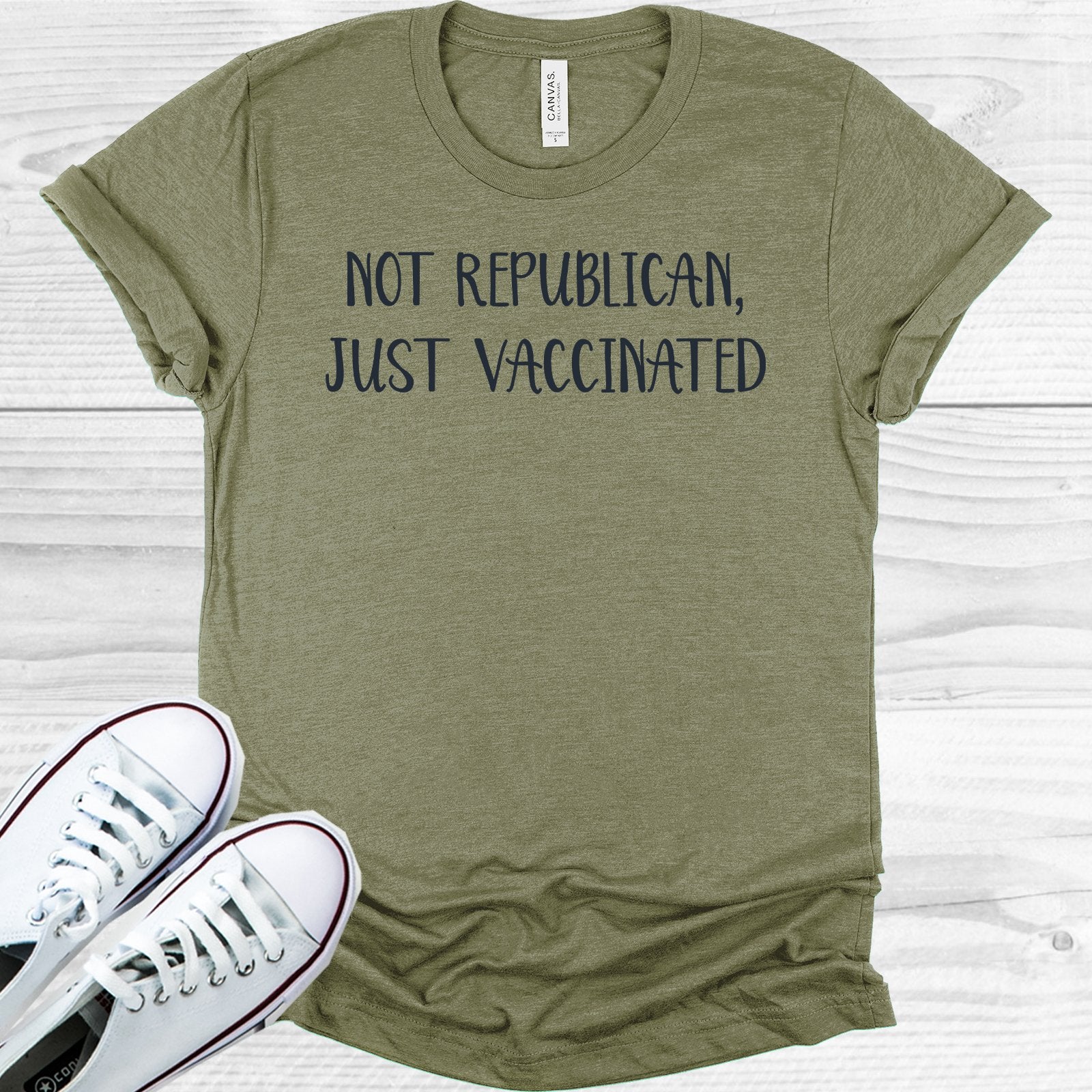 Not Republican Just Vaccinated Graphic Tee Graphic Tee