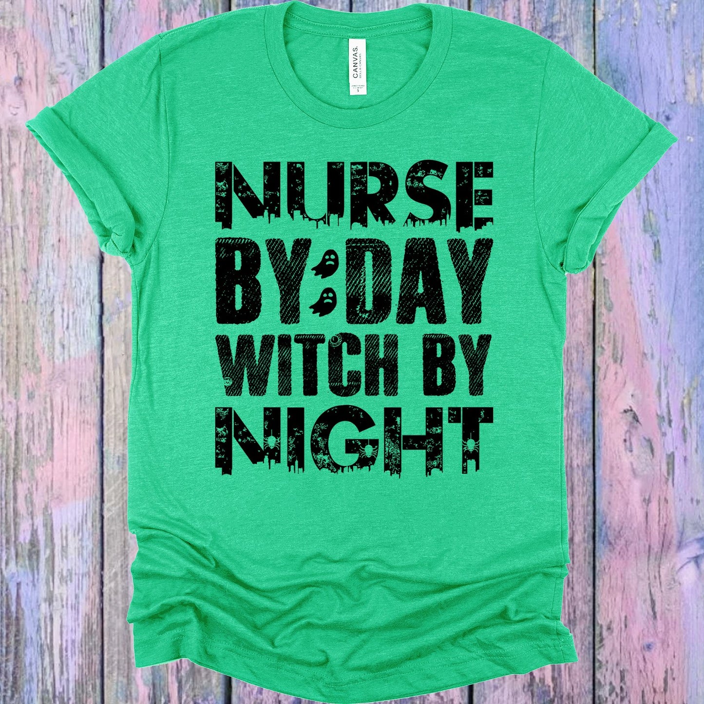 Nurse By Day Witch Night Graphic Tee Graphic Tee