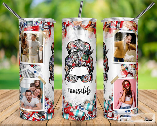 Nurse Life 20 Oz Skinny Tumbler
