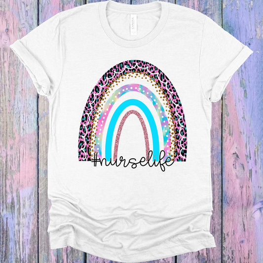 Nurse Life Rainbow Graphic Tee Graphic Tee