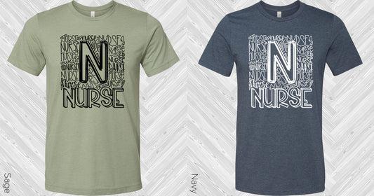 Nurse Subway Art Graphic Tee Graphic Tee