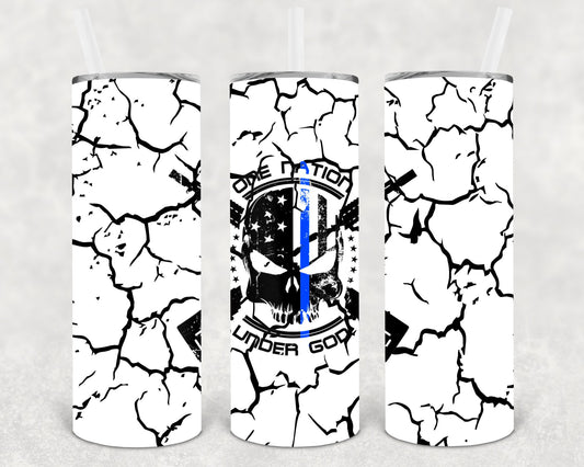 One Nation Under God 20 Oz Skinny Tumbler