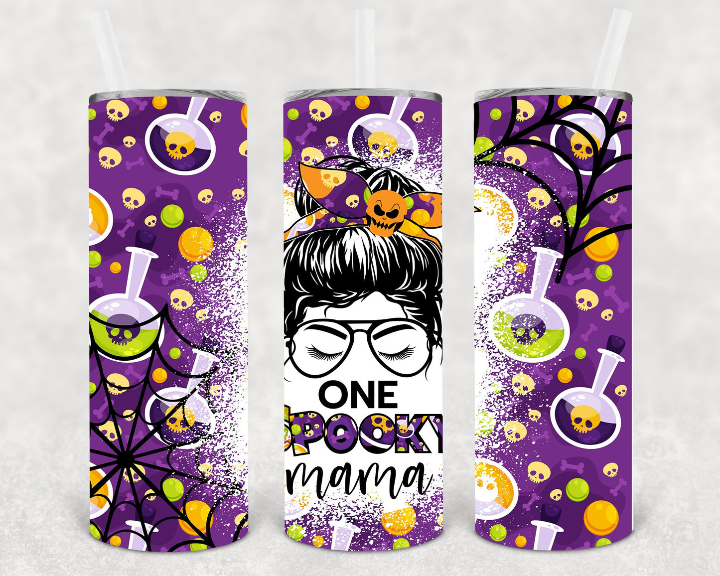 One Spooky Mama 20 Oz Skinny Tumbler