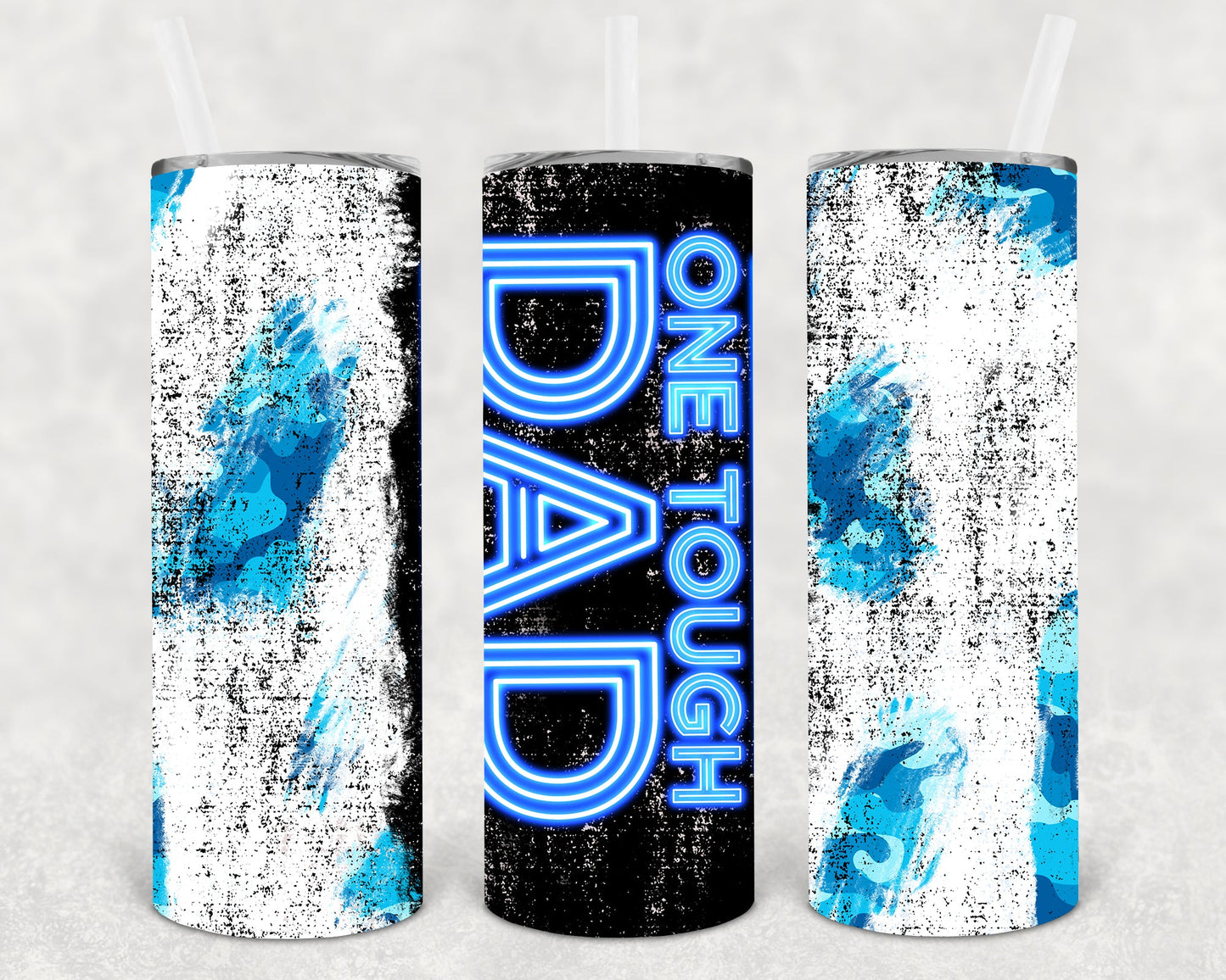 One Tough Dad 20 Oz Skinny Tumbler
