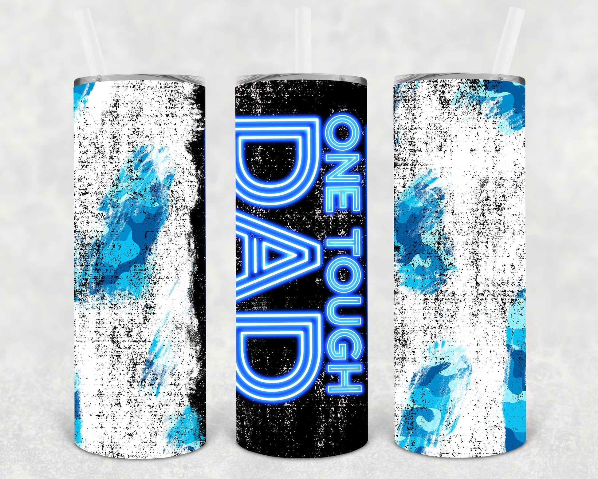 One Tough Dad 20 Oz Skinny Tumbler