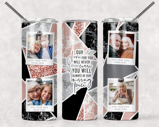 Our Love For You Will Never Cease Frame 20 Oz Skinny Tumbler