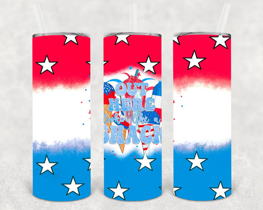 Out Here Lookin Like A Snack 20 Oz Skinny Tumbler