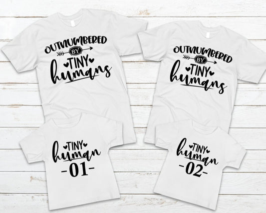 Outnumbered By Tiny Humans Graphic Tee Graphic Tee