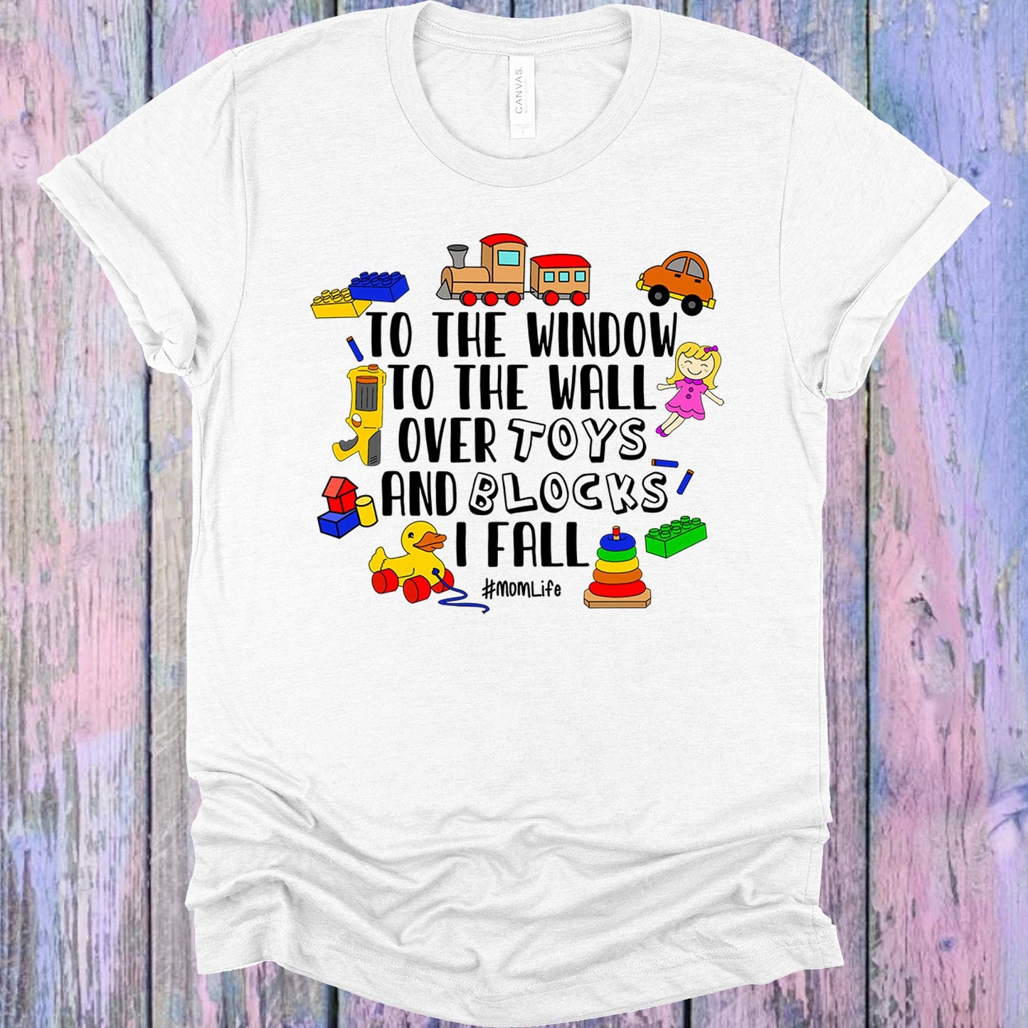 Over Toys And Blocks I Fall Graphic Tee Graphic Tee