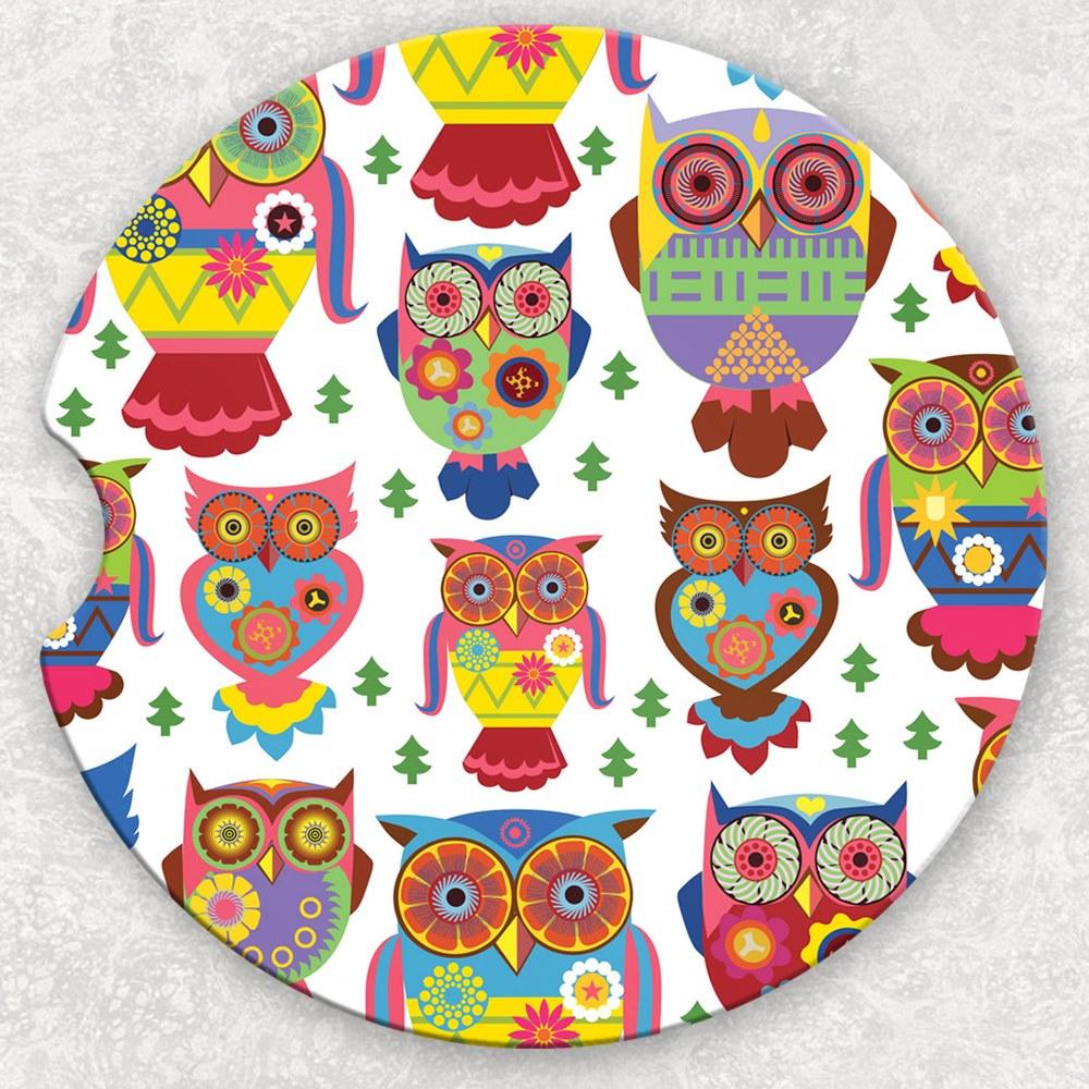 Car Coaster Set - Owls