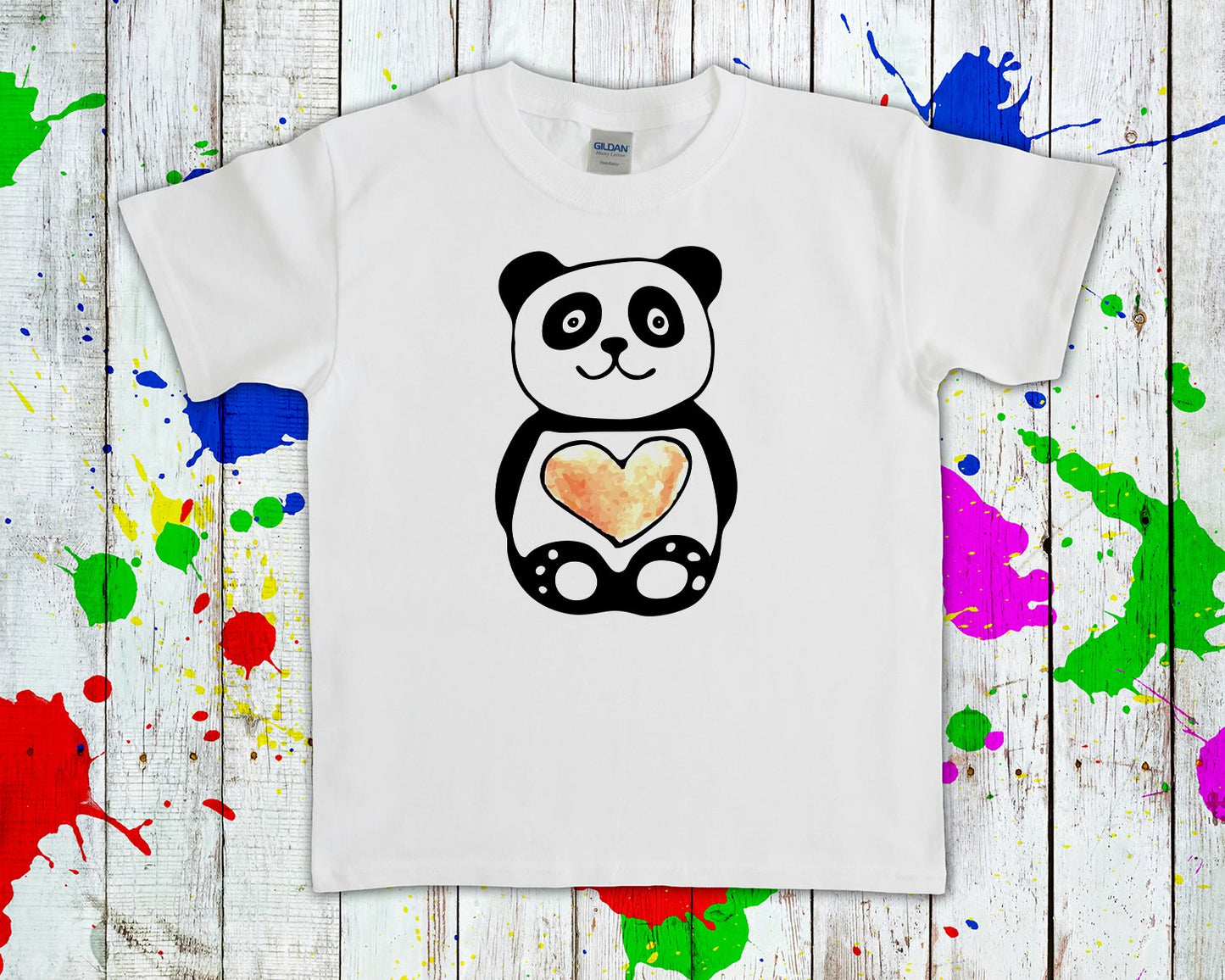 Panda Heart Graphic Tee Graphic Tee