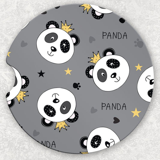 Car Coaster Set - Pandas