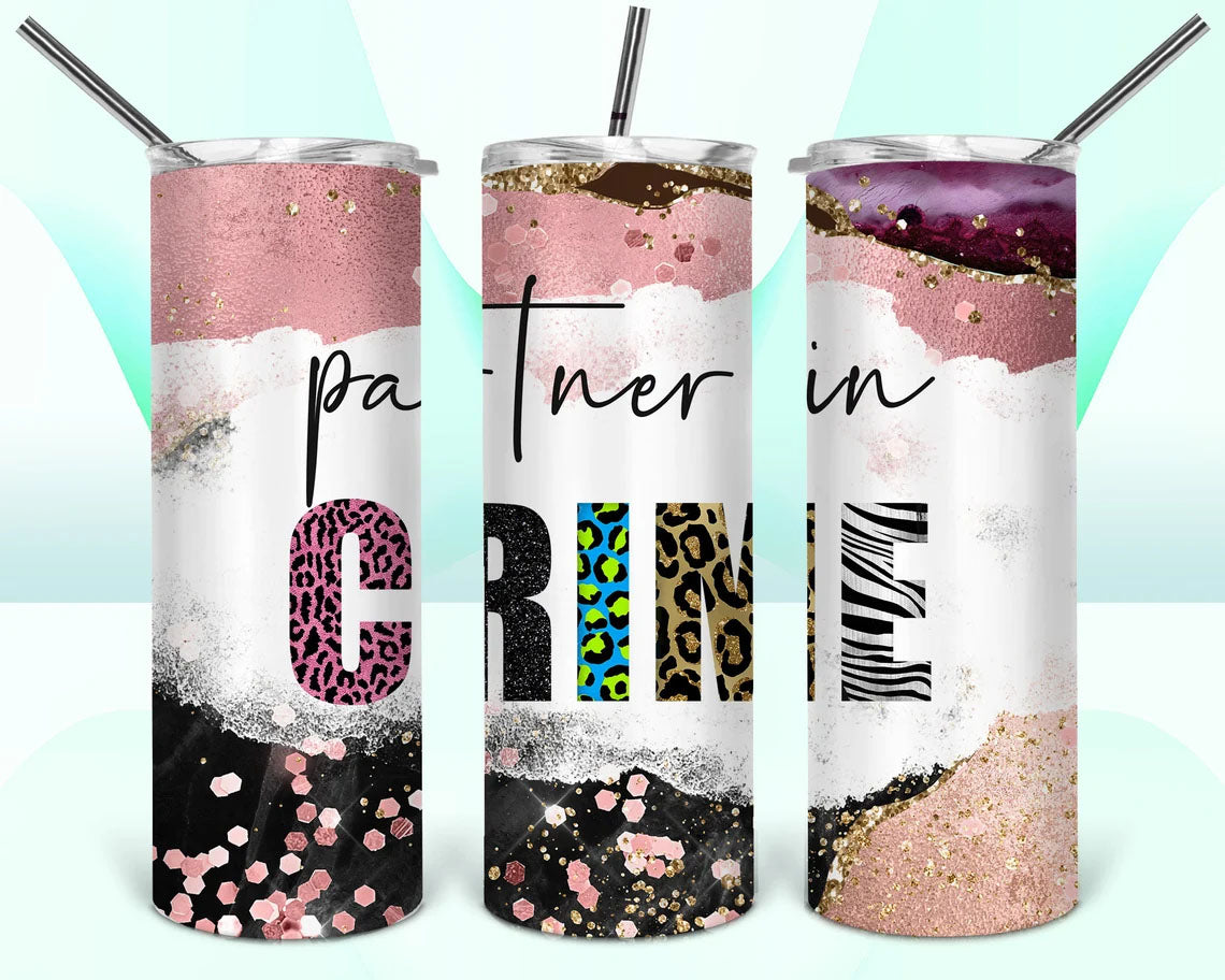 Partner In Crime 20 Oz Skinny Tumbler
