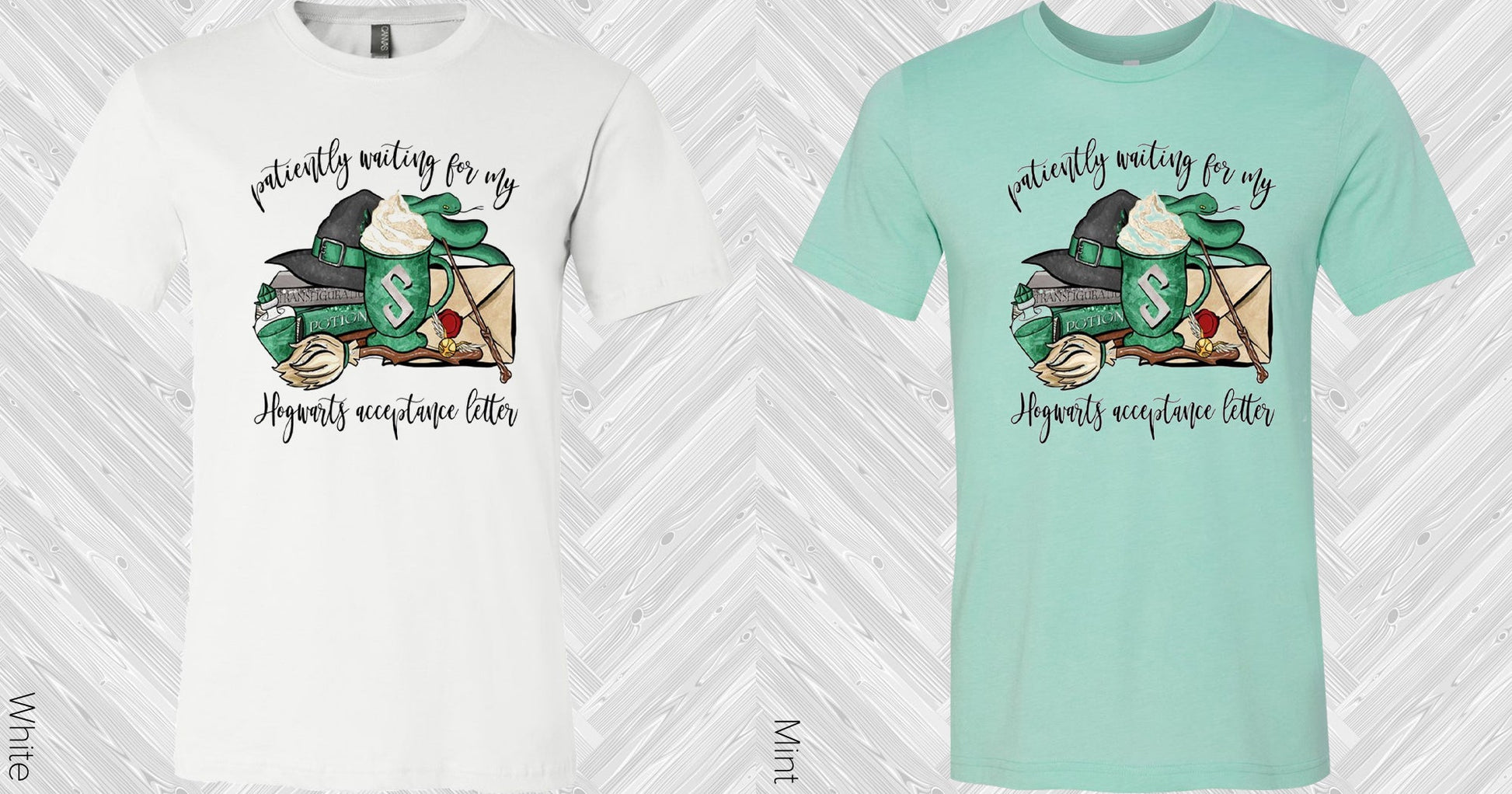 Patiently Waiting For My Hogwarts Acceptance Letter (Slytherin) Graphic Tee Graphic Tee