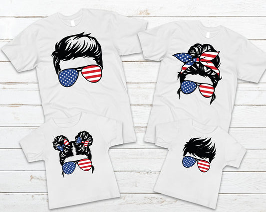 Patriotic Family - Dad Graphic Tee Graphic Tee