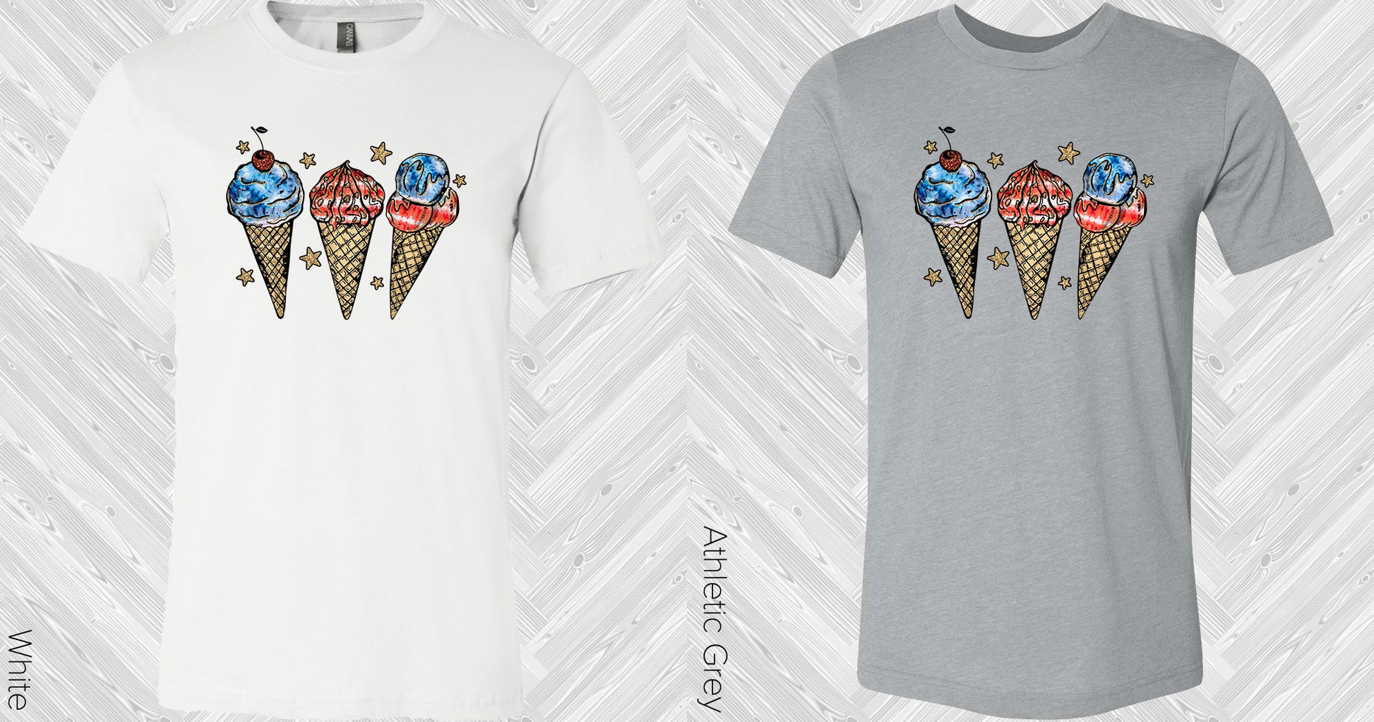 Patriotic Ice Cream Graphic Tee Graphic Tee