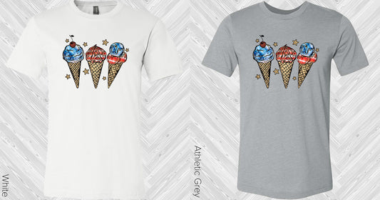 Patriotic Ice Cream Graphic Tee Graphic Tee