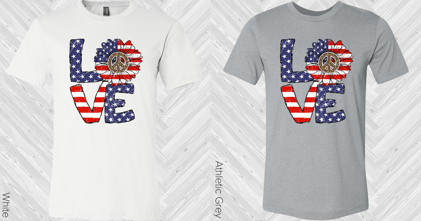 Patriotic Love Graphic Tee Graphic Tee