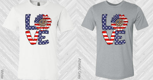 Patriotic Love Graphic Tee Graphic Tee