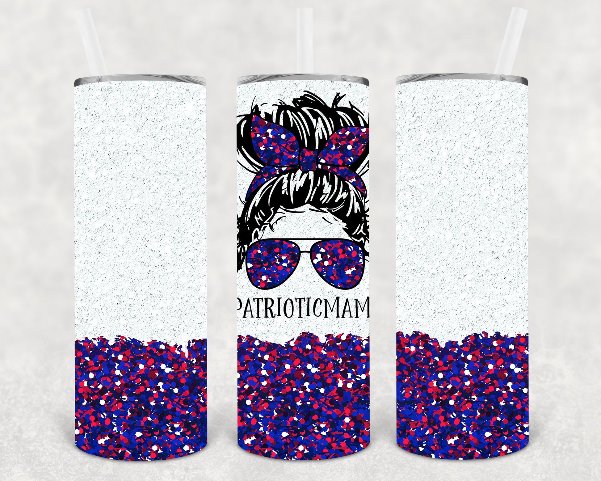Patriotic Mama 20 Oz Skinny Tumbler
