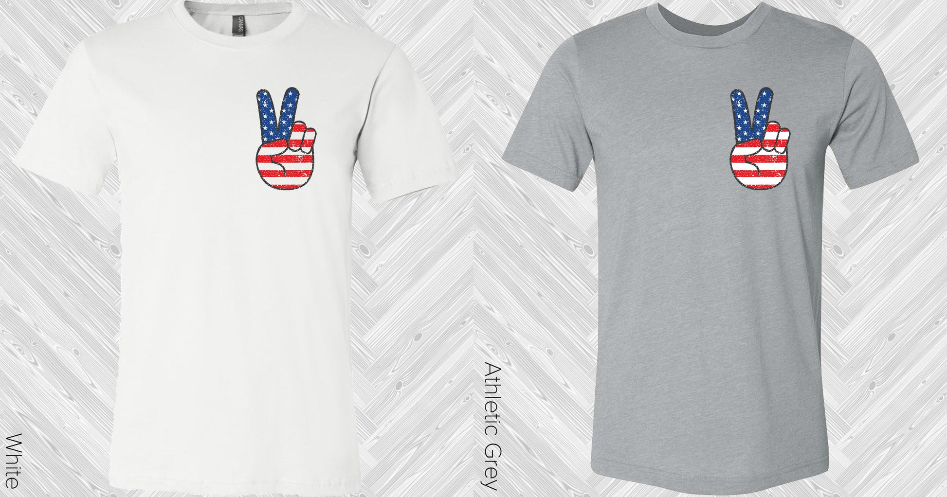 Patriotic Peace Pocket Graphic Tee Graphic Tee