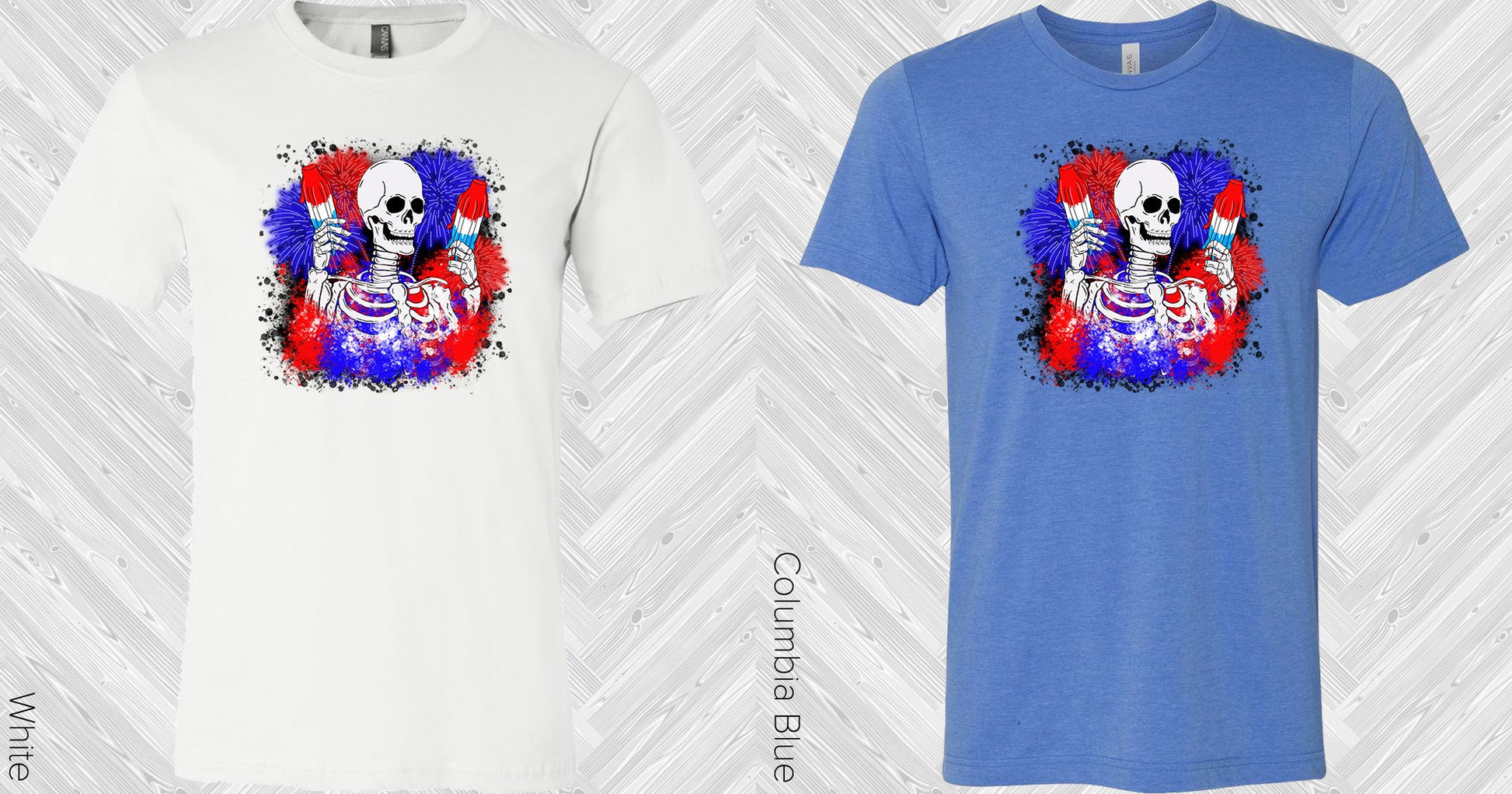 Patriotic Skeleton Graphic Tee Graphic Tee