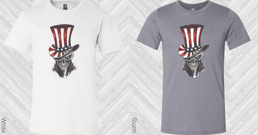 Patriotic Skull Graphic Tee Graphic Tee