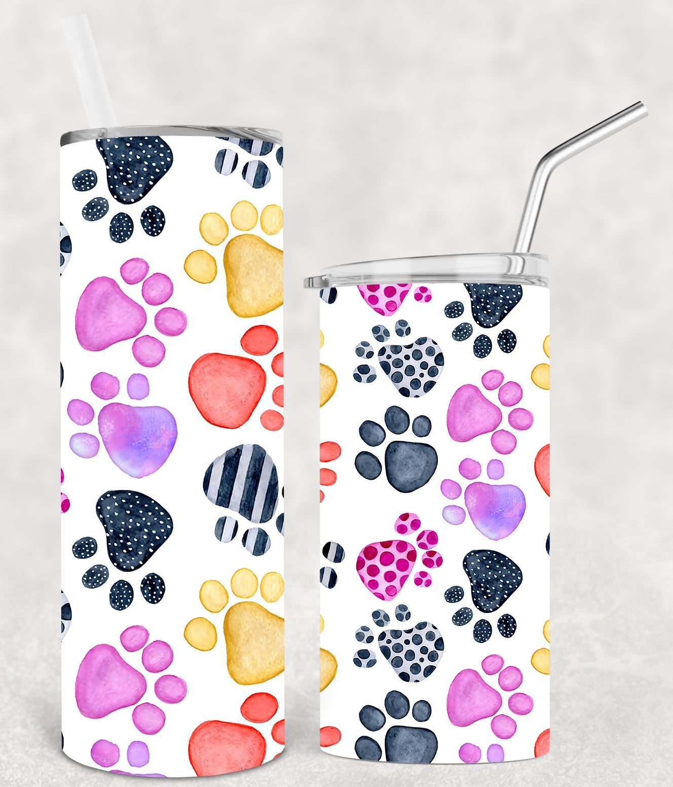 Paws 20 Oz Skinny Tumbler