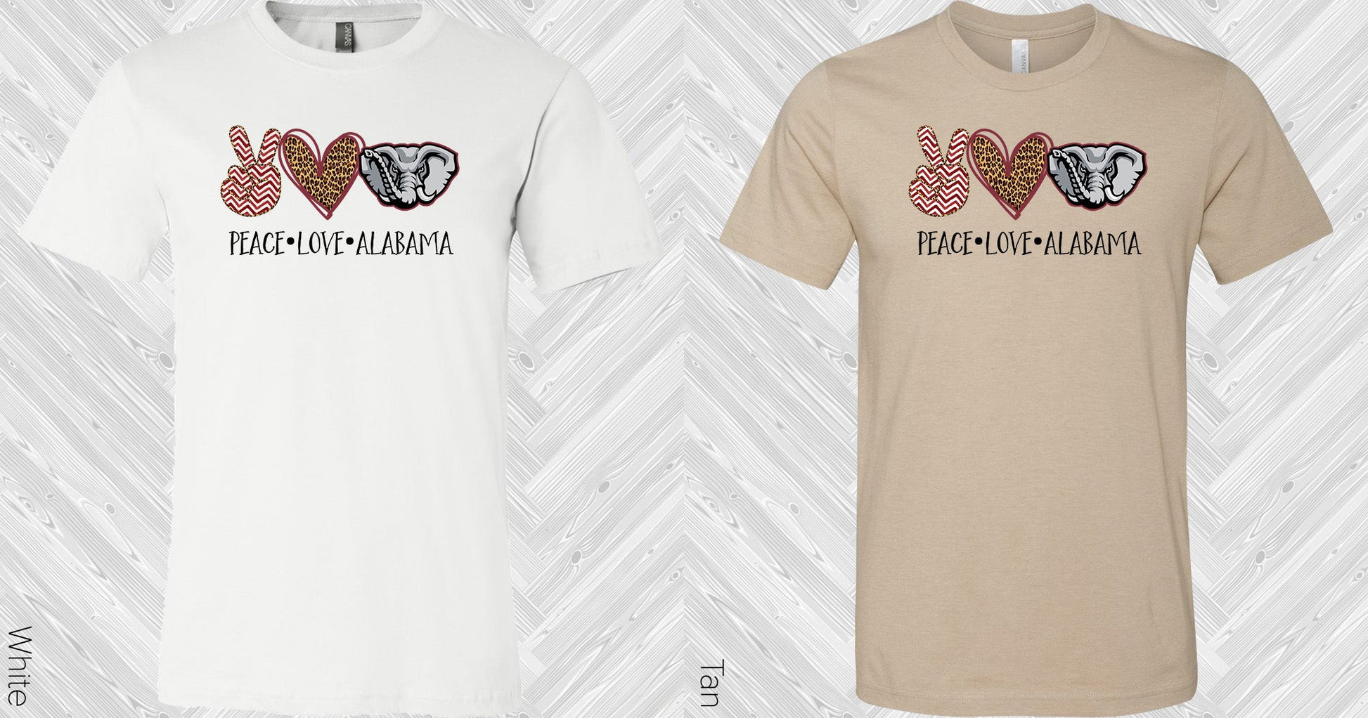 Peace Love Alabama Graphic Tee Graphic Tee