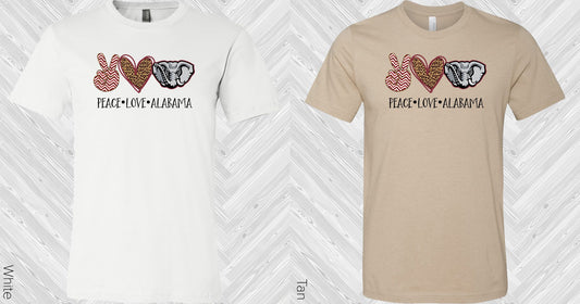 Peace Love Alabama Graphic Tee Graphic Tee