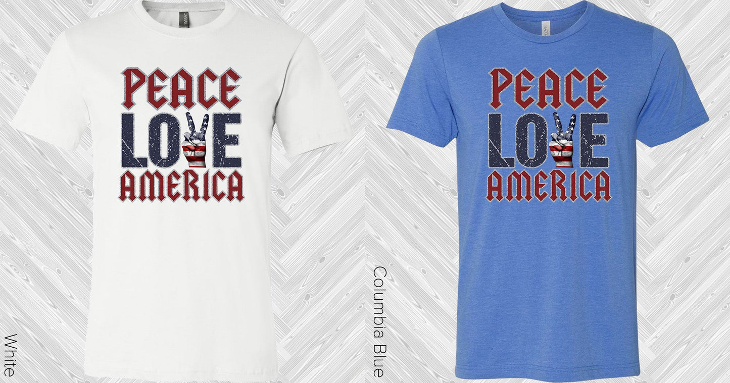 Peace Love America Graphic Tee Graphic Tee