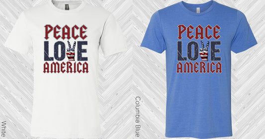 Peace Love America Graphic Tee Graphic Tee
