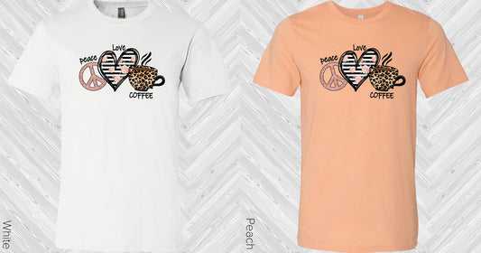 Peace Love Coffee Graphic Tee Graphic Tee