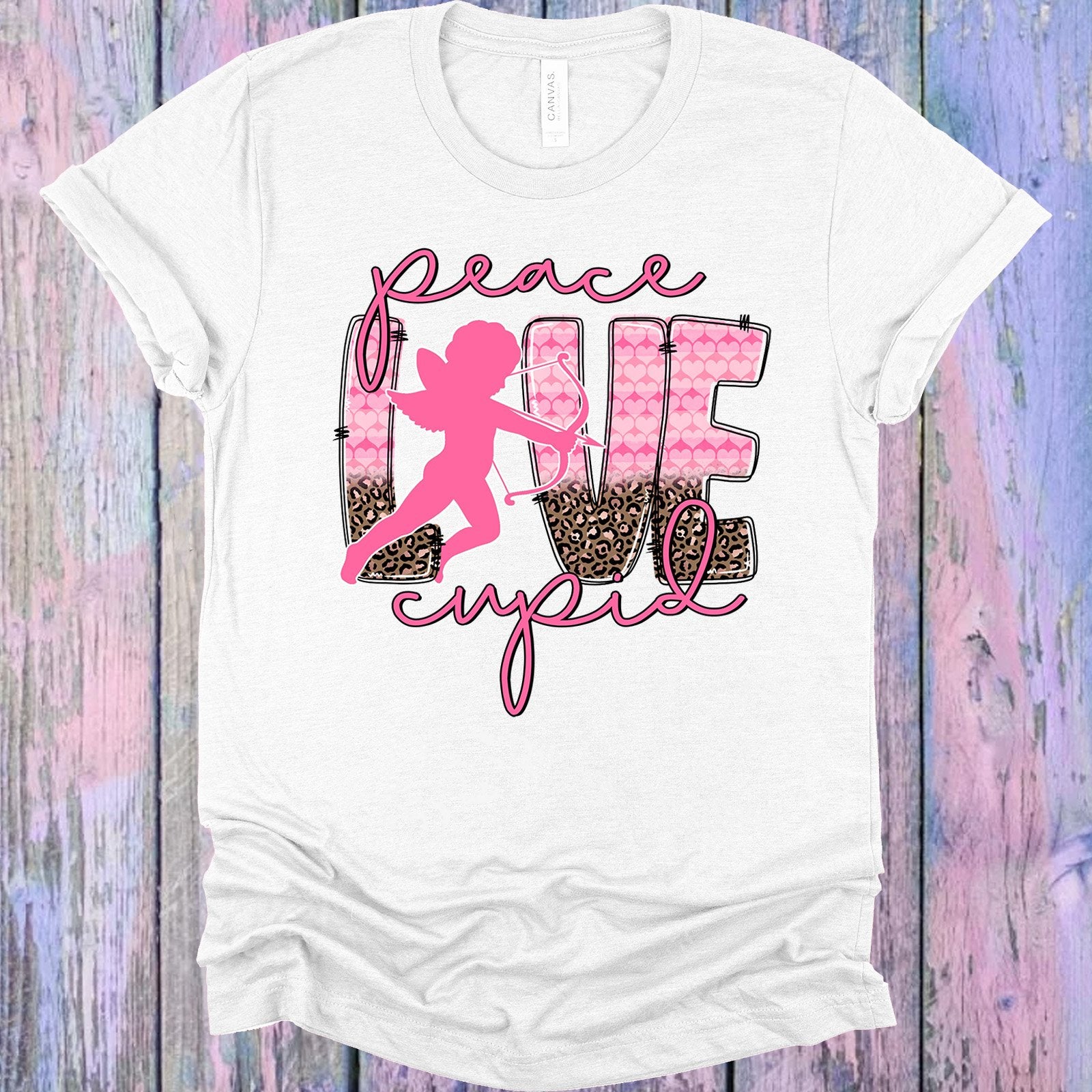 Peace Love Cupid Graphic Tee Graphic Tee