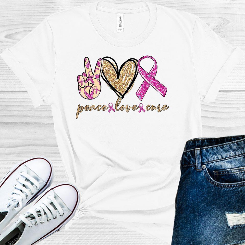 Peace Love Cure Graphic Tee Graphic Tee