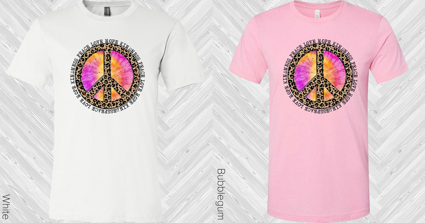 Peace Love Hope Kindness Graphic Tee Graphic Tee