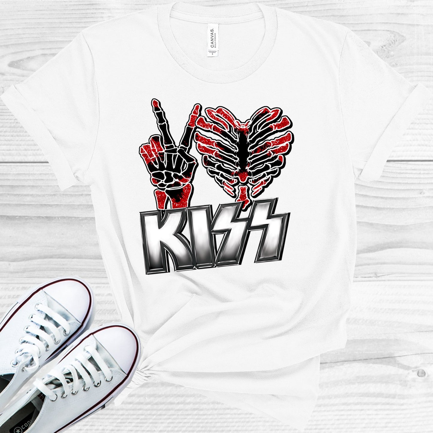 Peace Love Kiss Graphic Tee Graphic Tee