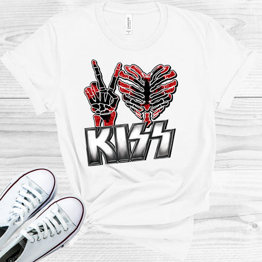 Peace Love Kiss Graphic Tee Graphic Tee