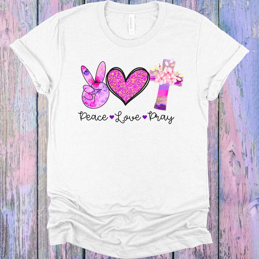 Peace Love Pray Graphic Tee Graphic Tee