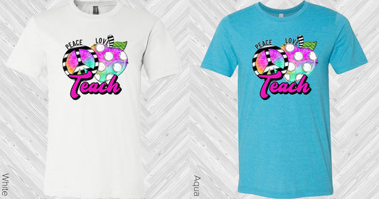 Peace Love Teach Graphic Tee