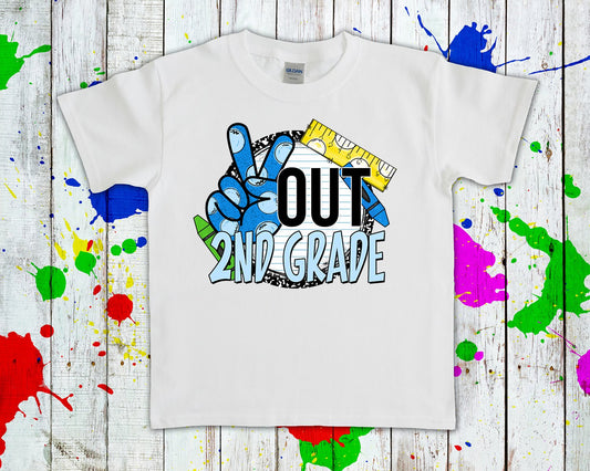 Peace Out Customized Grade Graphic Tee Graphic Tee