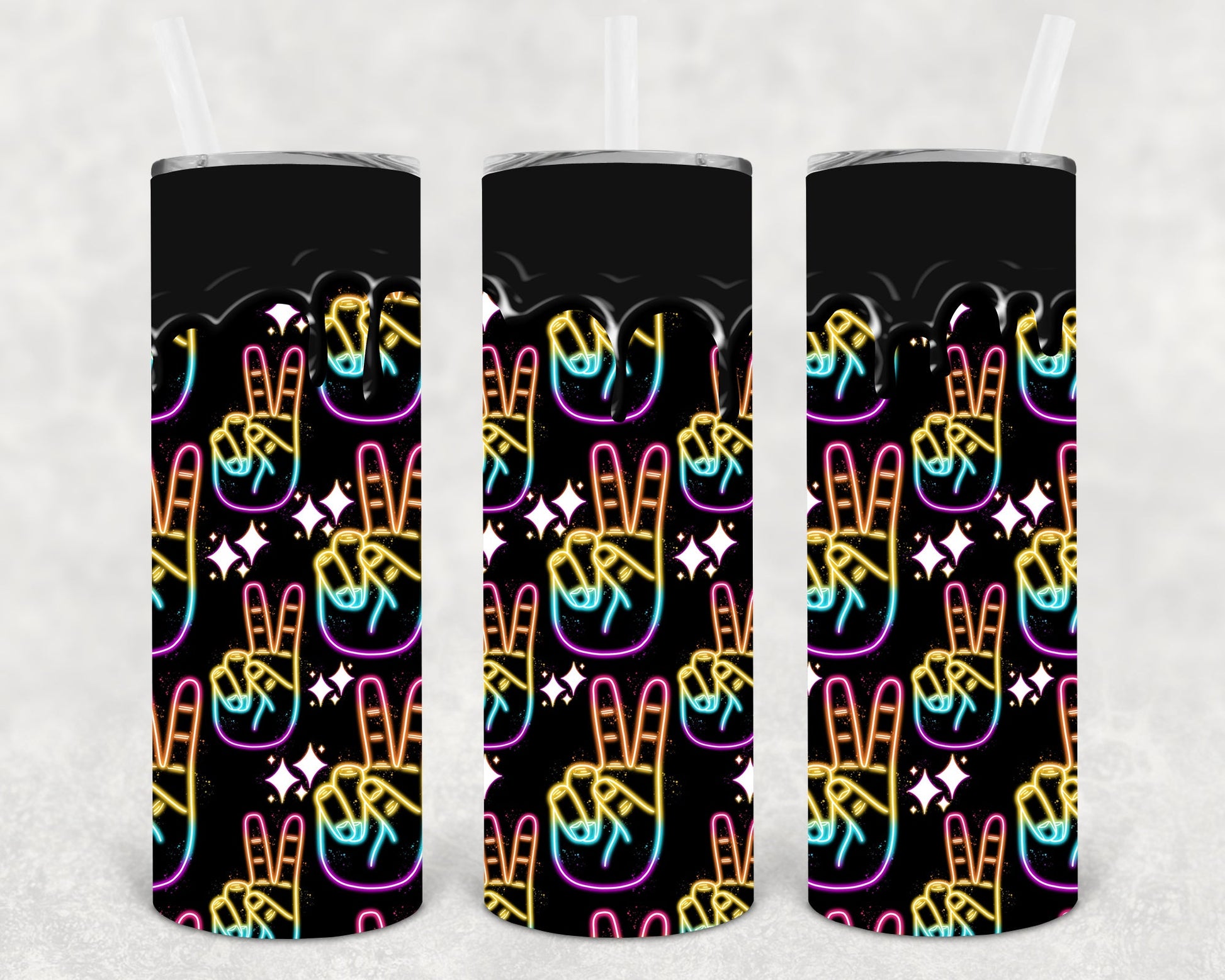 Peace 20 Oz Skinny Tumbler