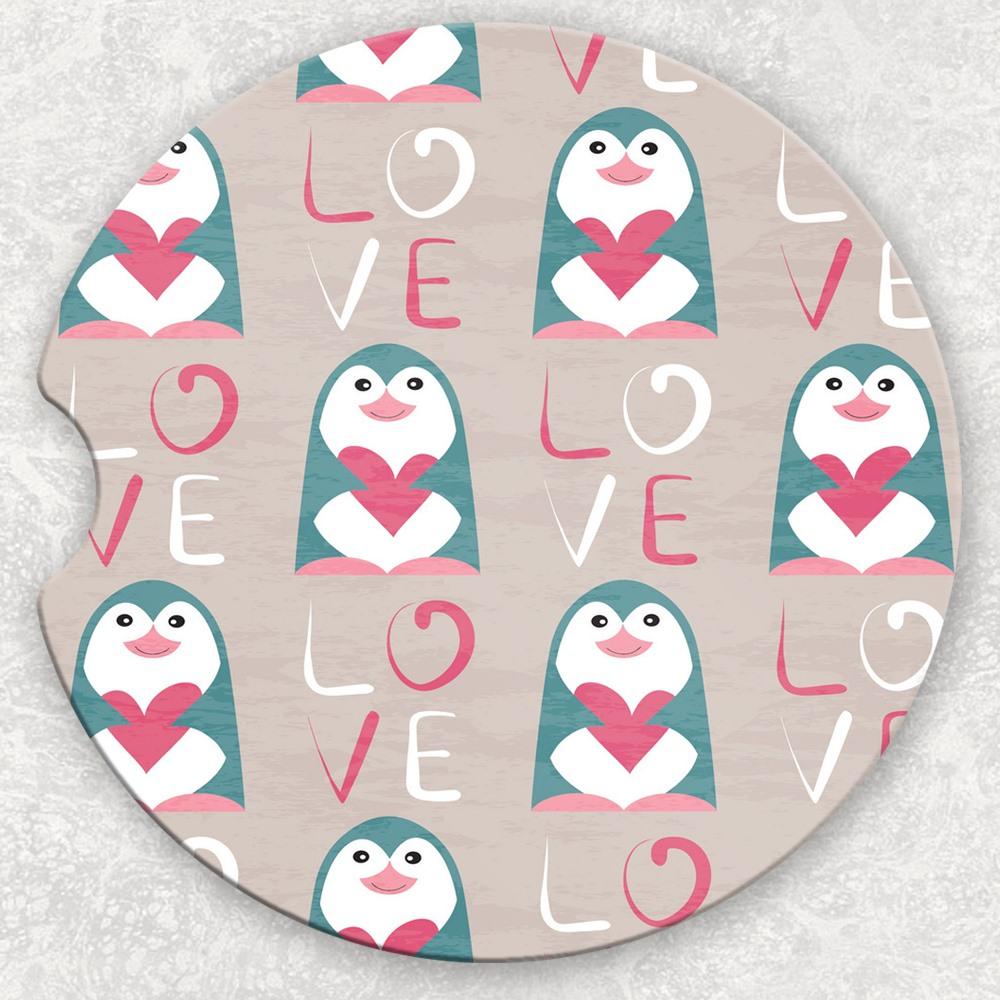 Car Coaster Set - Penguin Love