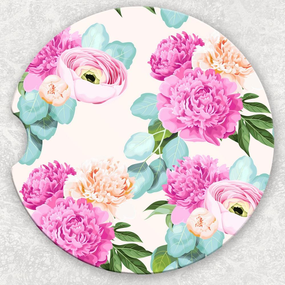 Car Coaster Set - Peony