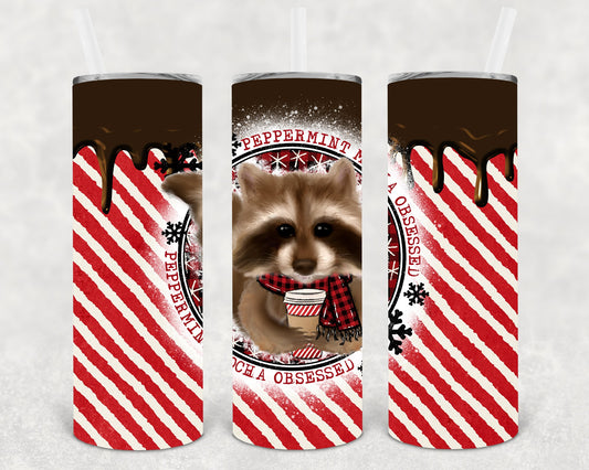 Peppermint Mocha Obsessed 20 Oz Skinny Tumbler