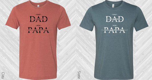 Personalized First Dad Then Graphic Tee Graphic Tee