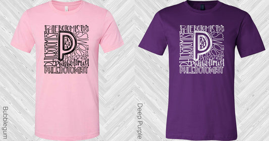 Phlebotomist Subway Art Graphic Tee Graphic Tee