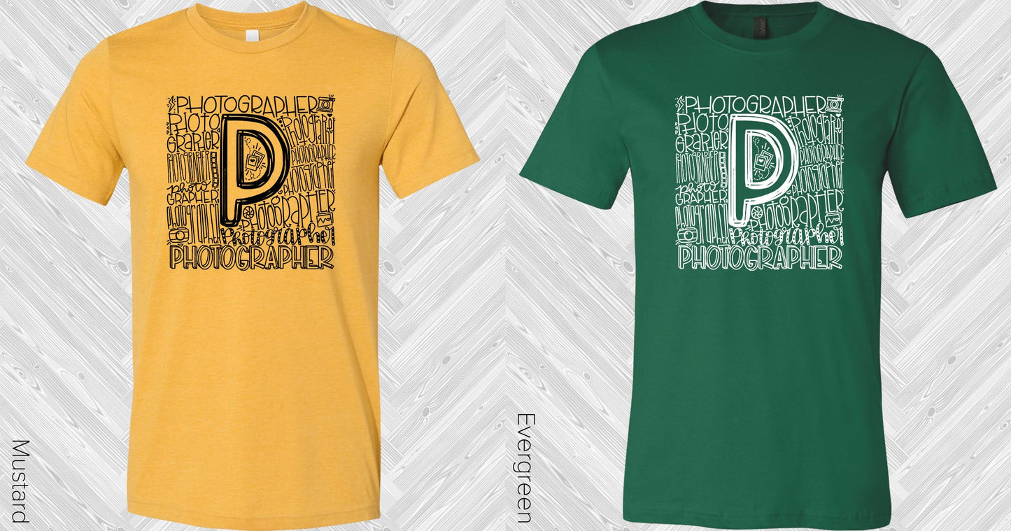 Photographer Subway Art Graphic Tee Graphic Tee